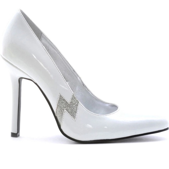 Elegant White High Heel Pumps JEM ADULT SZ 8-9 NEW - Picture 1 of 1